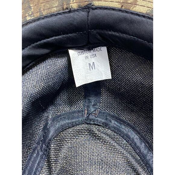 Camouflage RedHead Brimmed Mens Bucket Hat Fishing Hunting Size M Made in USA - Picture 4 of 12